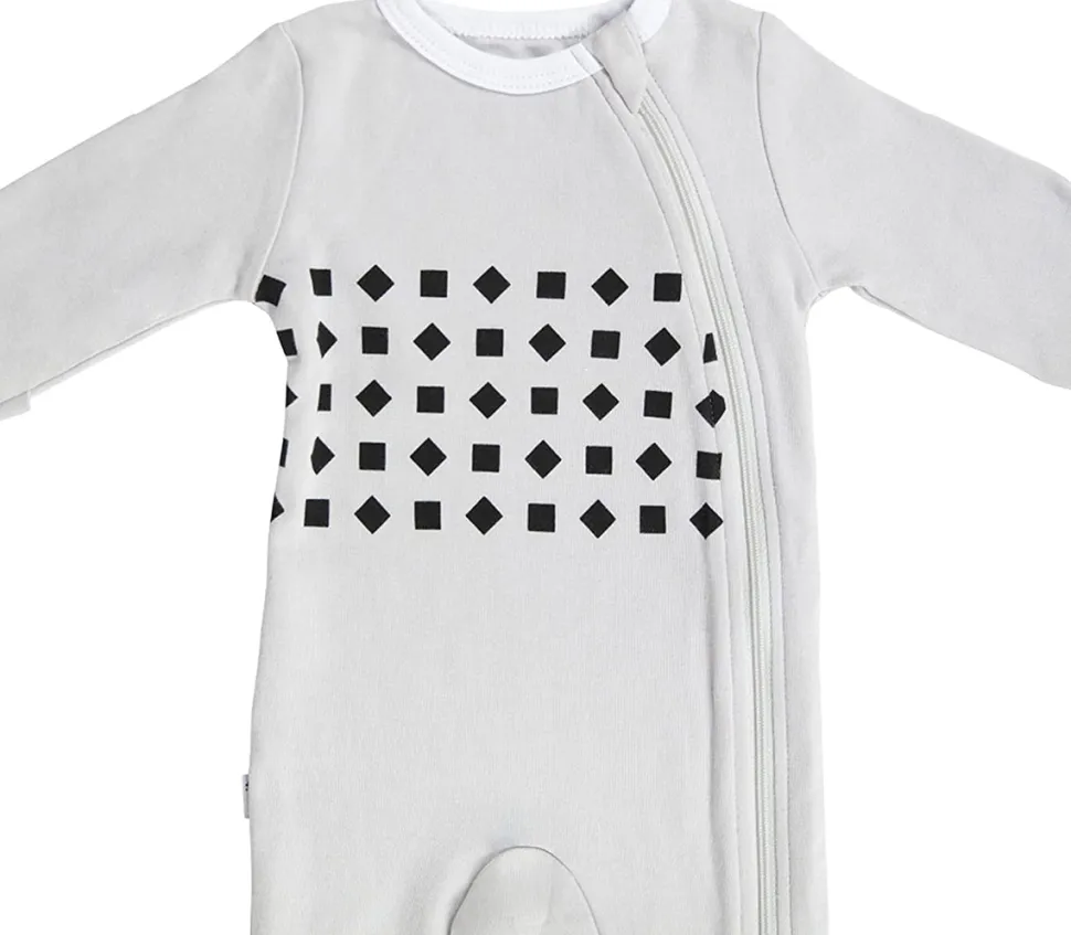 Nanit Breathing Wear Pajamas - 0-3 Months, Pebble Grey