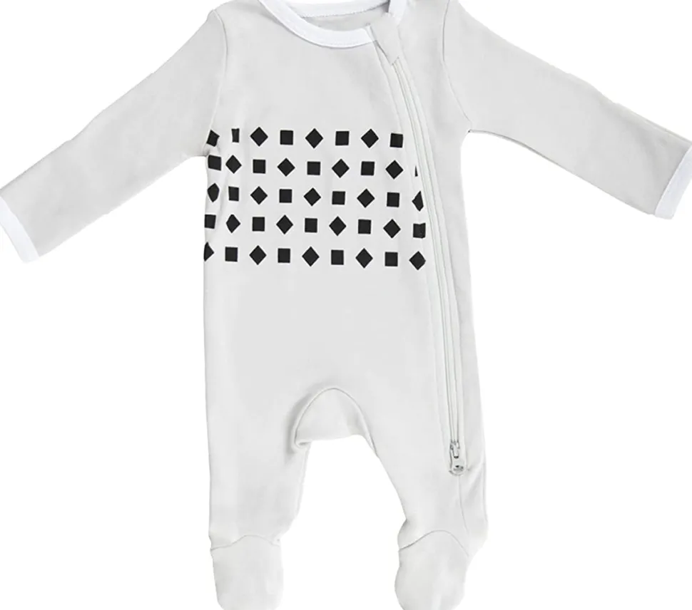 Nanit Breathing Wear Pajamas - Newborn, Pebble Grey