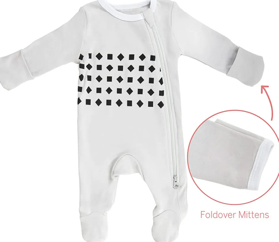 Nanit Breathing Wear Pajamas - Newborn, Pebble Grey