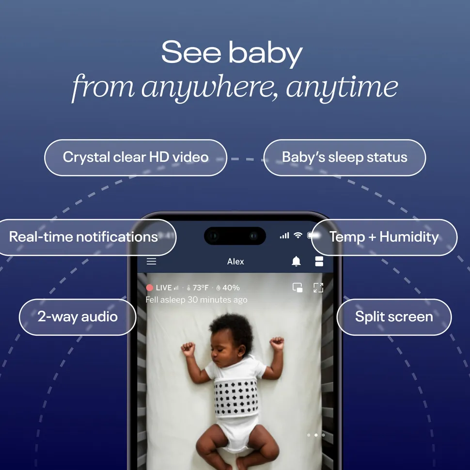Nanit Pro Smart Baby Monitor & Wall Mount Gen 2