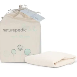Naturepedic Breathable Mini Crib Mattress Cover - Natural
