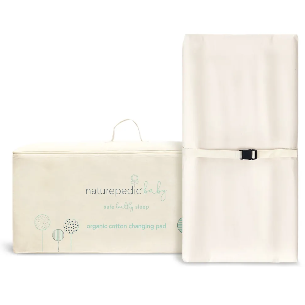 Naturepedic Organic Cotton 2-Sided Contoured Changing Pad - Natural