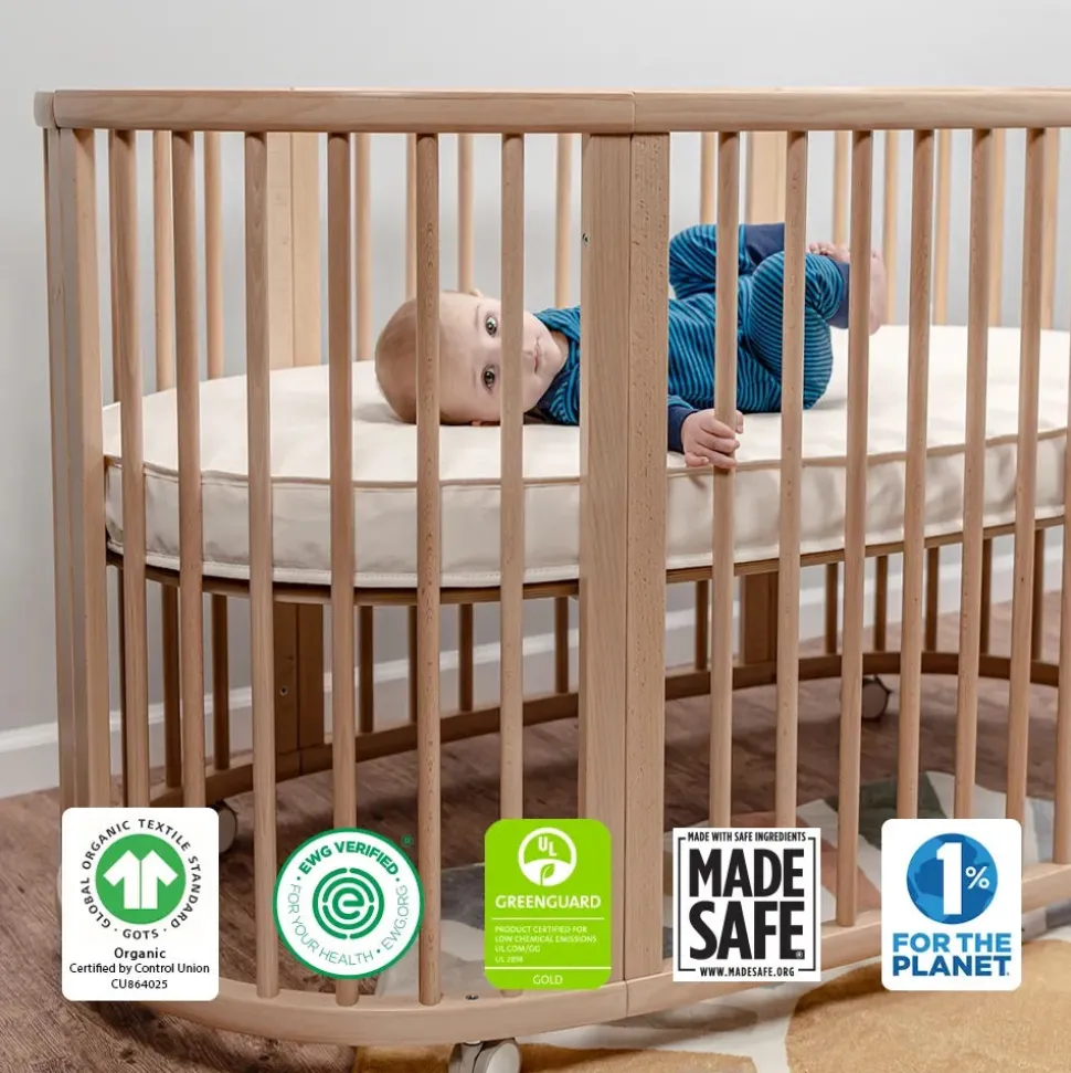 Naturepedic Oval Breathable Cover for Stokke Sleepi Crib V2