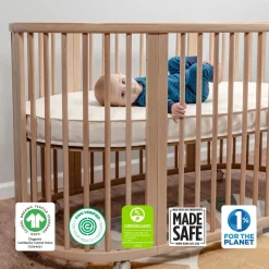 Naturepedic Oval Breathable Cover for Stokke Sleepi Crib V3