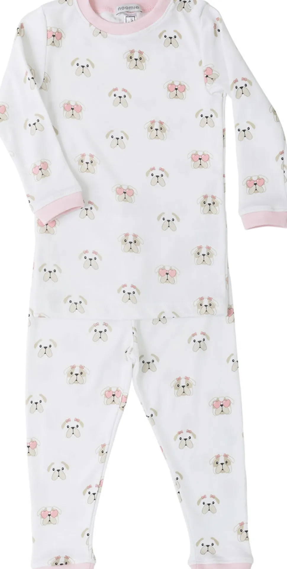Noomie 2 Piece Pajamas - Pink Bulldog (4T)