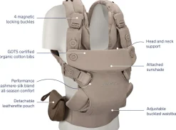 Nuna CUDL Luxe 4 in 1 Baby Carrier - Quartz