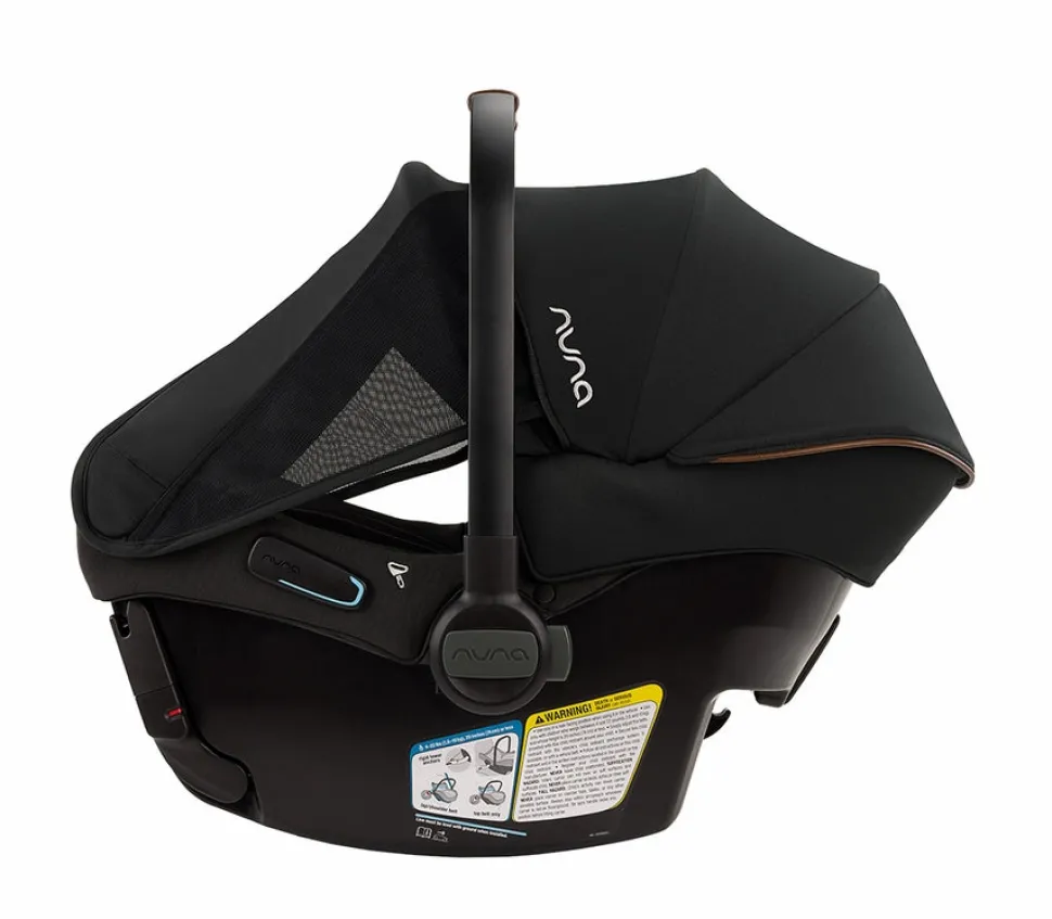 Nuna DEMI Next Double Stroller with Rider Board + PIPA urbn Travel System Bundle - Caviar