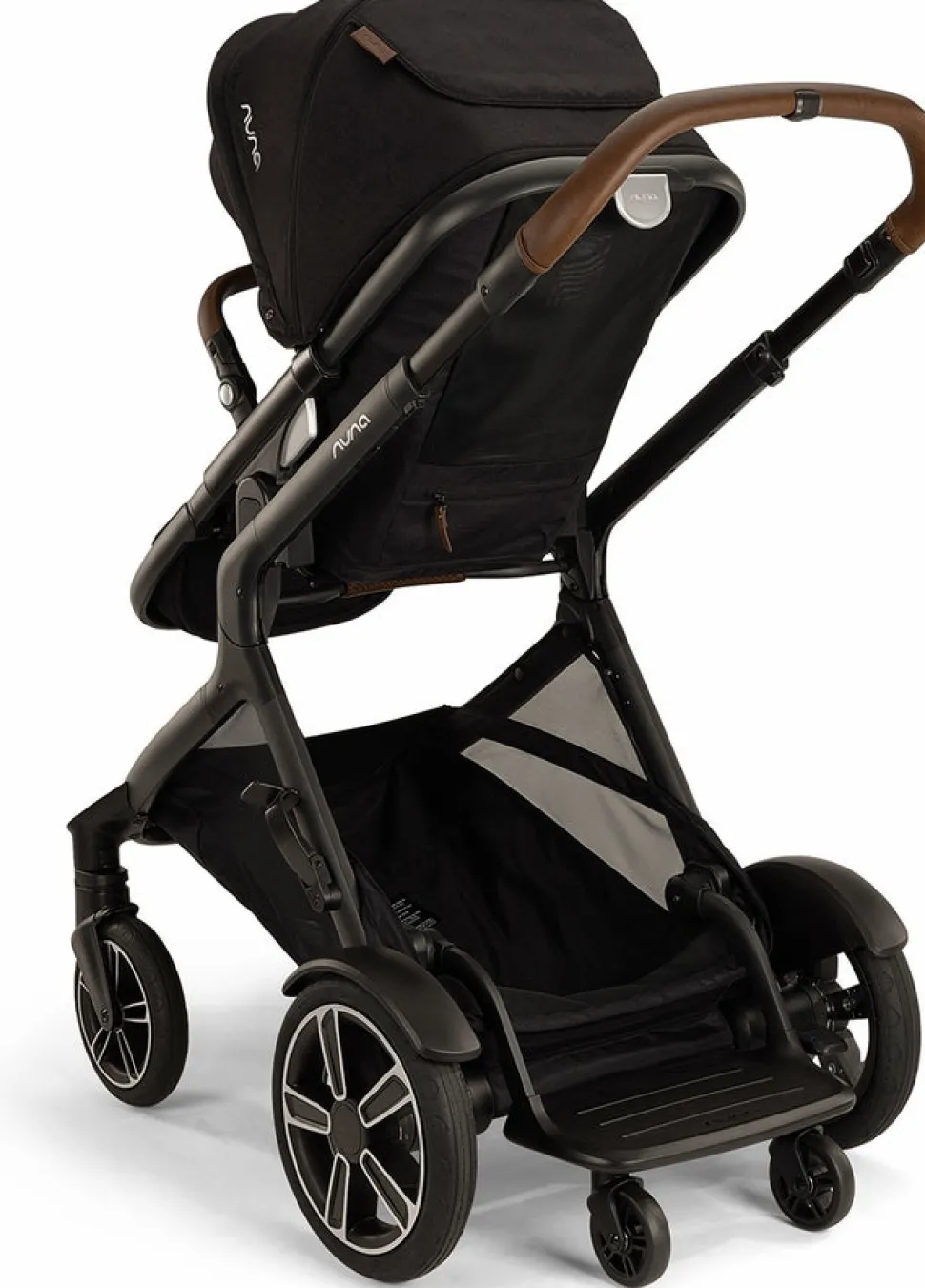 Nuna DEMI Next Double Stroller with Rider Board + PIPA urbn Travel System Bundle - Caviar