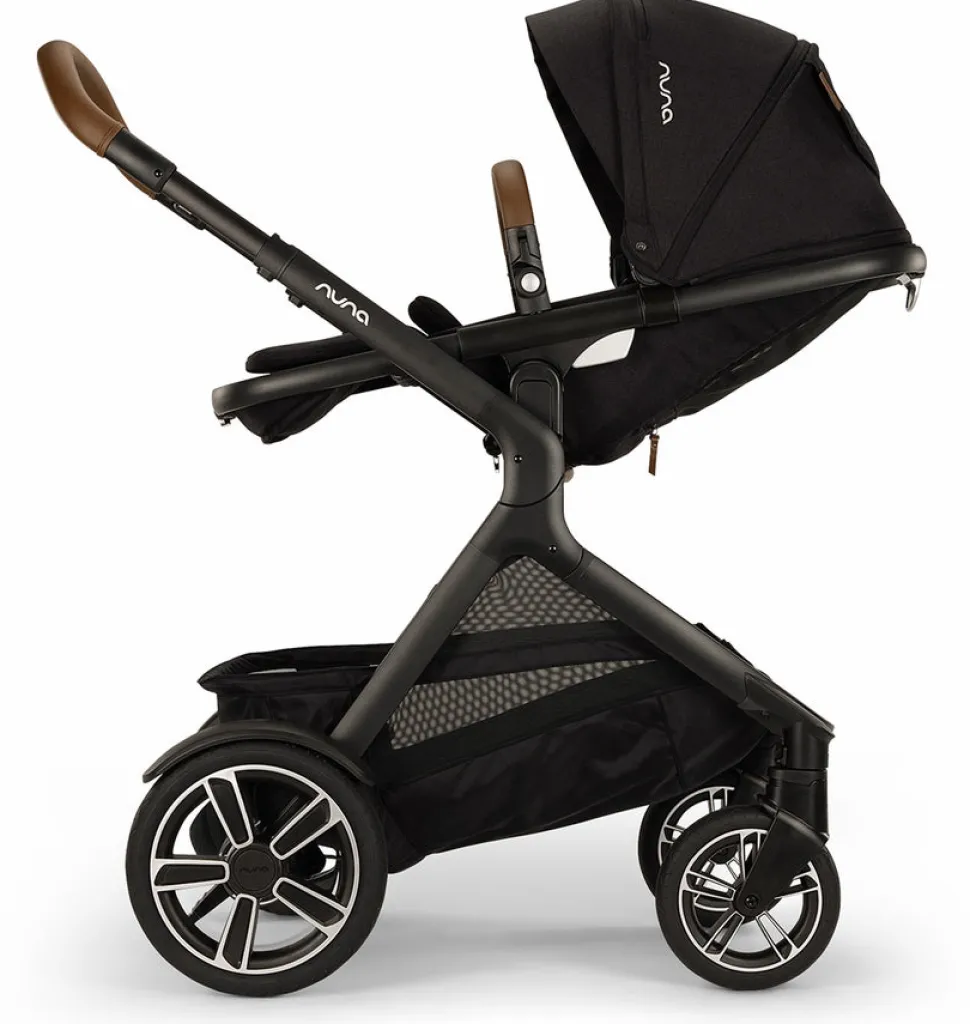 Nuna DEMI Next Stroller with Rider Board + PIPA urbn Travel System - Caviar