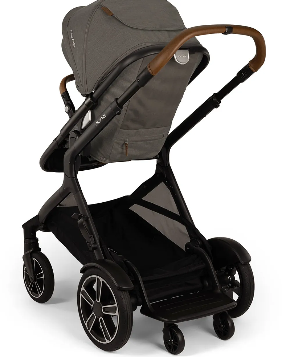 Nuna DEMI Next Stroller with Rider Board + DEMI Next Bassinet with Stand Bundle - Granite