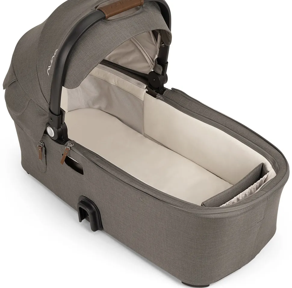 Nuna DEMI Next Stroller with Rider Board + DEMI Next Bassinet with Stand Bundle - Granite