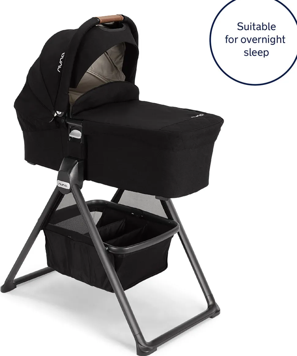 Nuna MIXX Series Bassinet + Stand - Caviar
