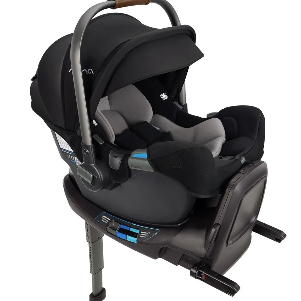 Nuna PIPA RX Infant Car Seat + RELX Base with Load Leg - Caviar