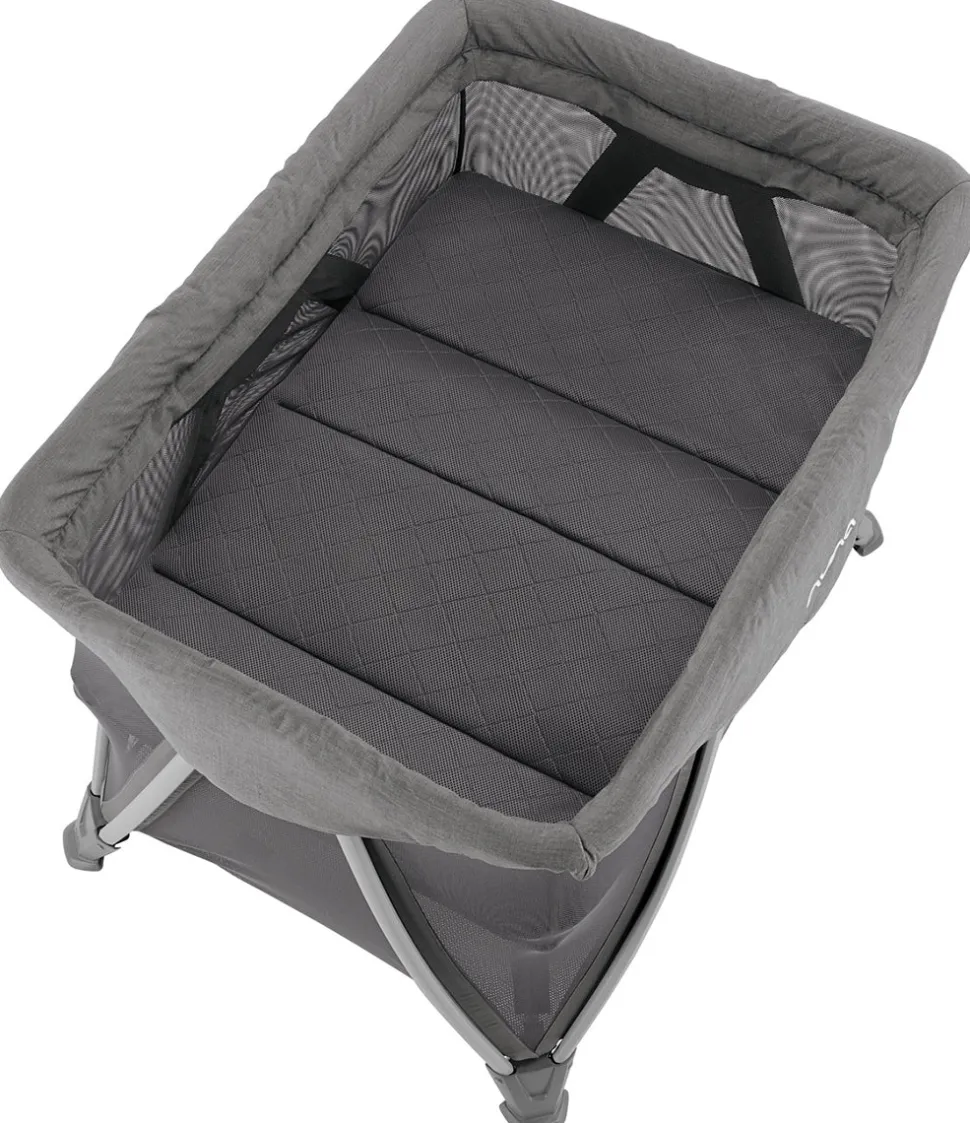 Nuna SENA Aire Playard with Zip-Off Bassinet + Changer (One Box) - Granite