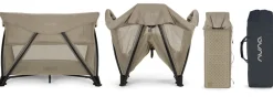 Nuna SENA Aire Playard with Zip-Off Bassinet - Hazelwood