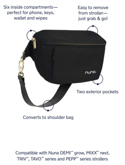 Nuna Sling Bag - Caviar