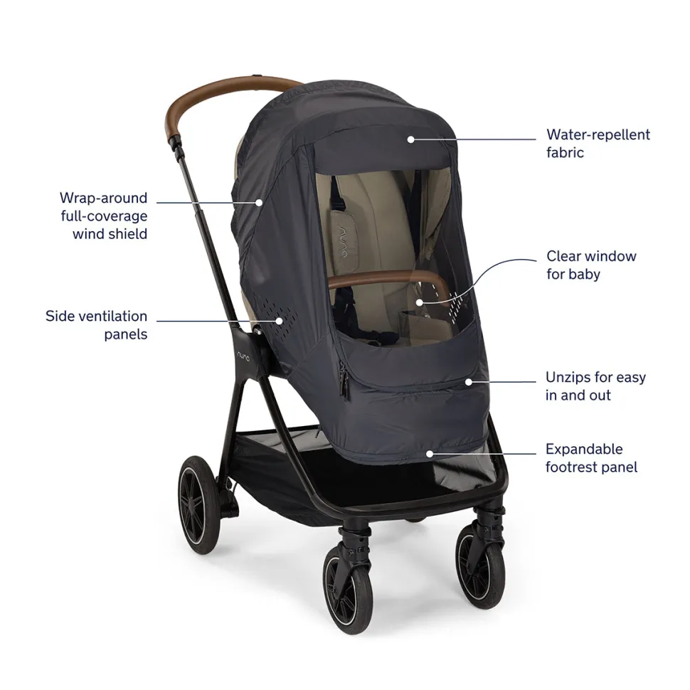 Nuna Stroller Wind Cover - Indigo