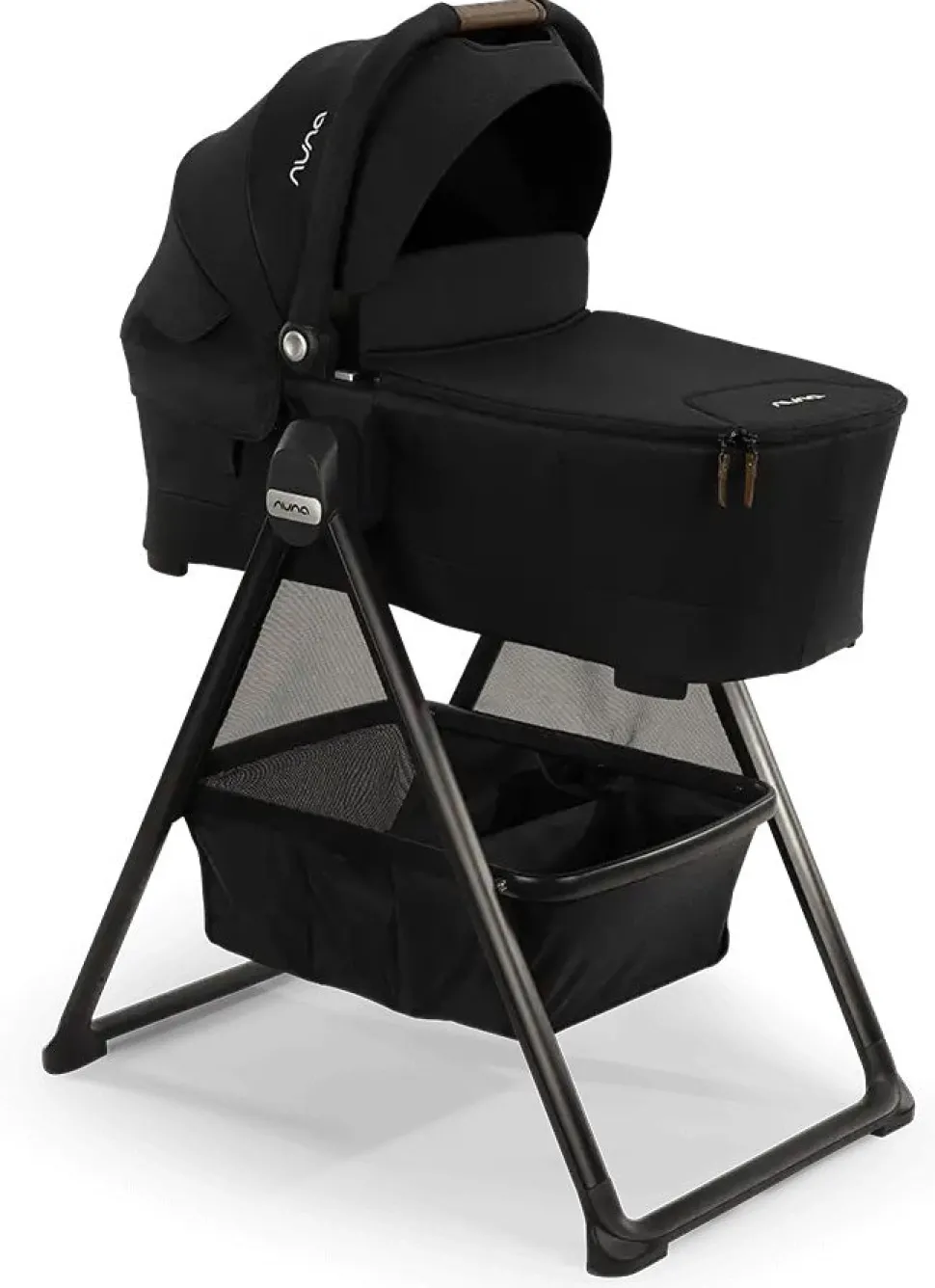 Nuna SWIV & TRIV Series Bassinet + Stand - Caviar