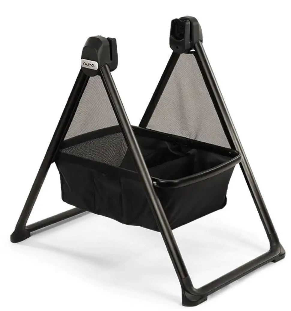Nuna SWIV & TRIV Series Bassinet + Stand - Caviar