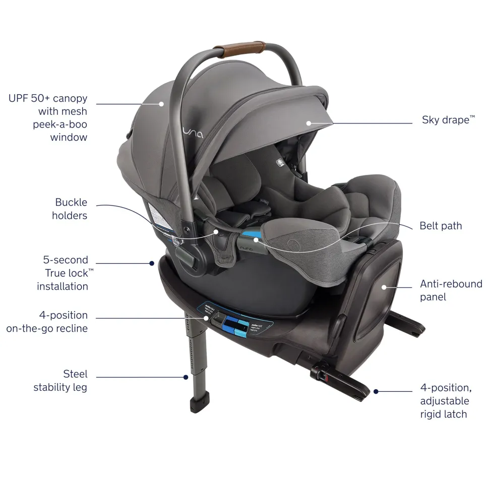 Nuna TAVO Next + PIPA Rx Travel System (2 Box) - Granite