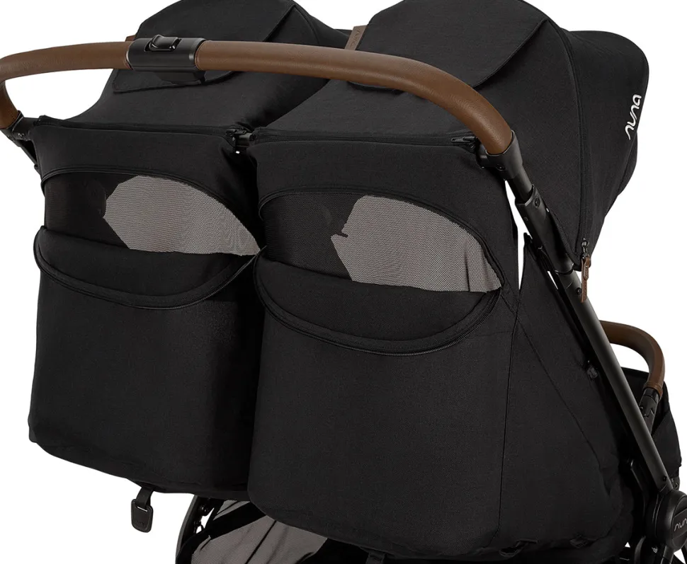 Nuna TRVL dubl Lightweight Side by Side Double Stroller - Caviar