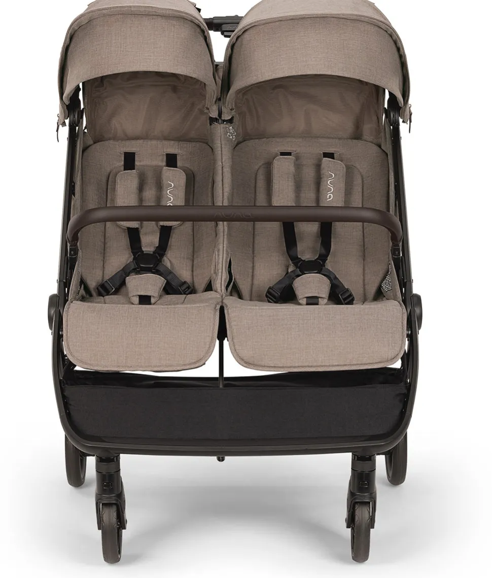 Nuna TRVL dubl Lightweight Side by Side Double Stroller - Cedar