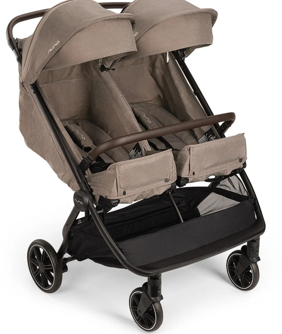 Nuna TRVL dubl Lightweight Side by Side Double Stroller - Cedar