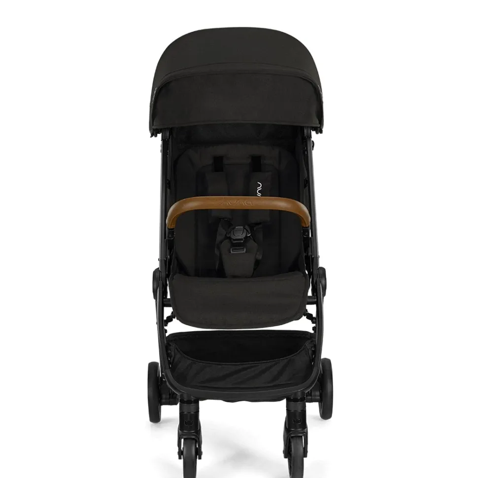 Nuna TRVL Self-Folding Compact Stroller - Caviar