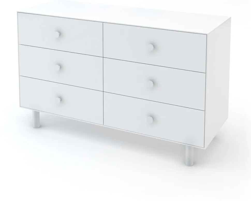 Oeuf 6 Drawer Dresser - Classic - White