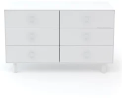 Oeuf 6 Drawer Dresser - Classic - White