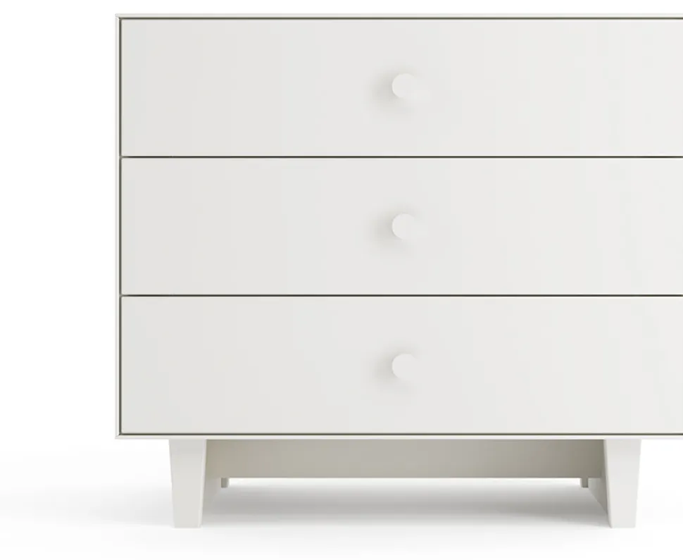 Oeuf 3 Drawer Dresser - Rhea - White