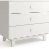 Oeuf 3 Drawer Dresser - Sparrow - White