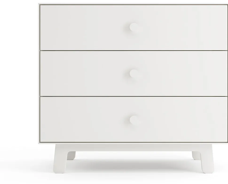 Oeuf 3 Drawer Dresser - Sparrow - White