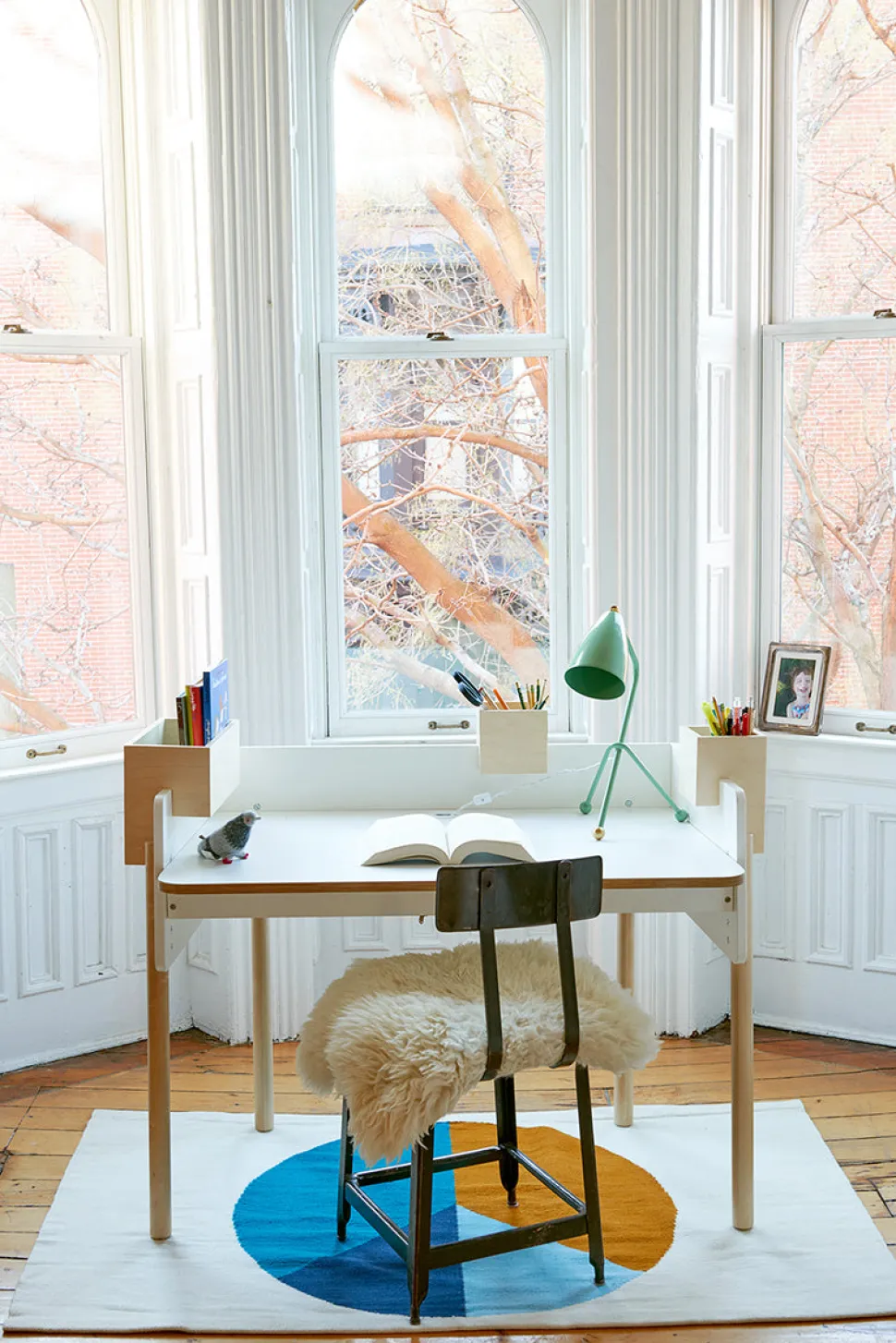 Oeuf Brooklyn Desk - White/Birch