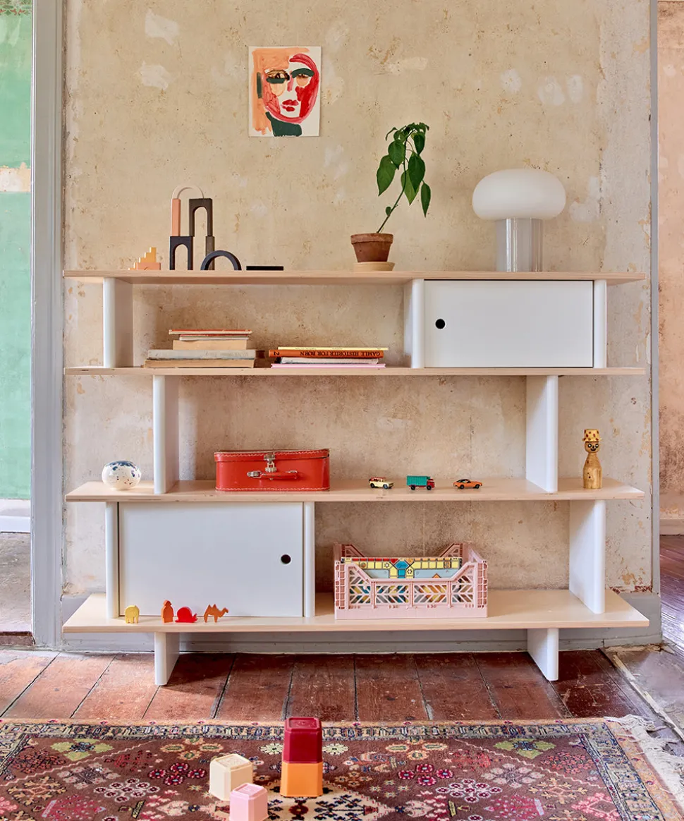 Oeuf Mini Library - White/Birch