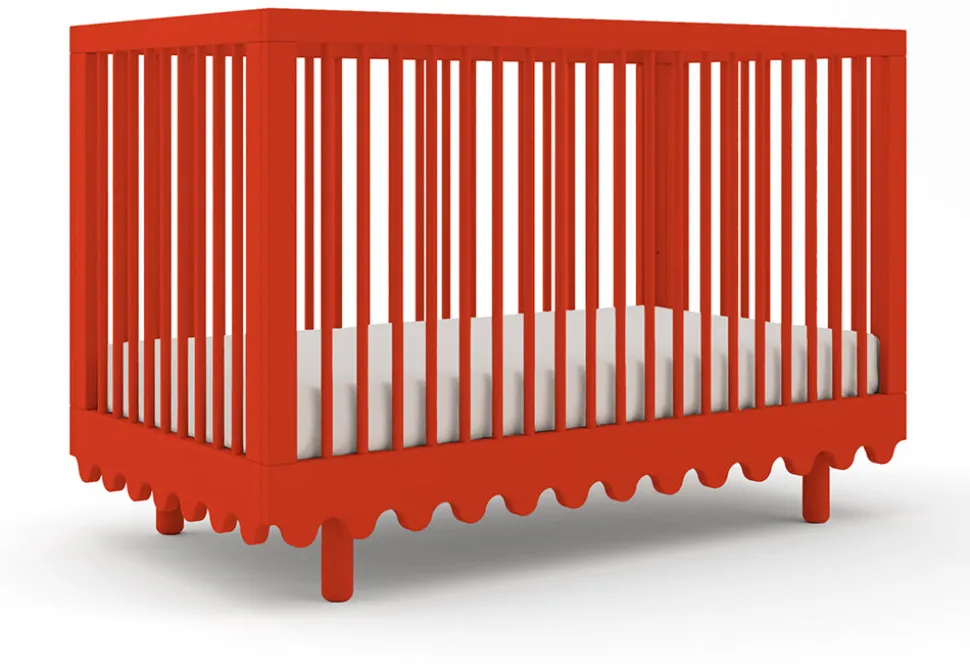 Oeuf Moss Crib - Red - Tomato