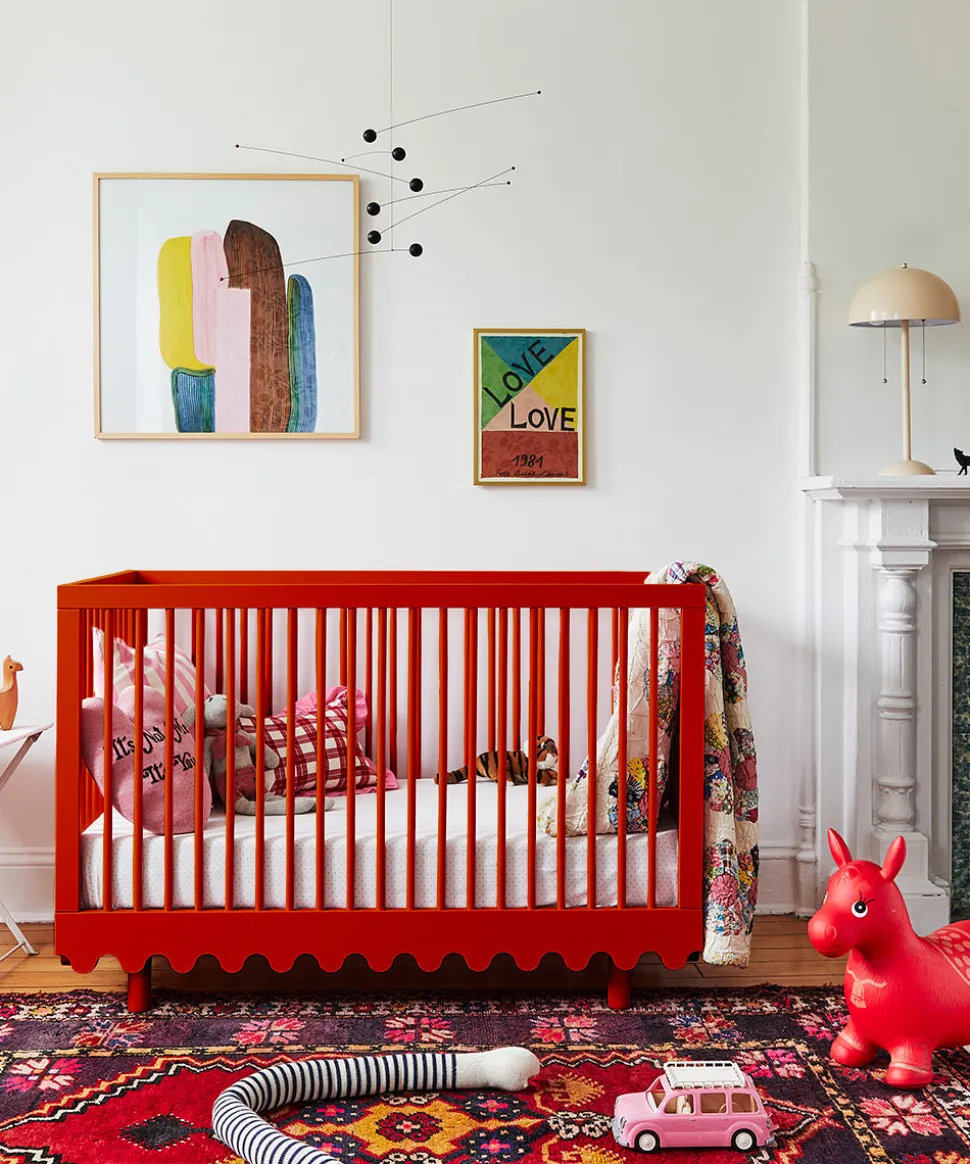 Oeuf Moss Crib - Red - Tomato