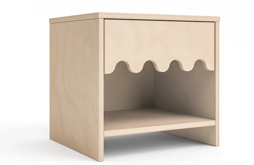 Oeuf Moss Night Stand - Birch