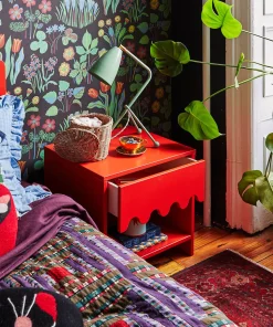 Oeuf Moss Night Stand - Red - Tomato