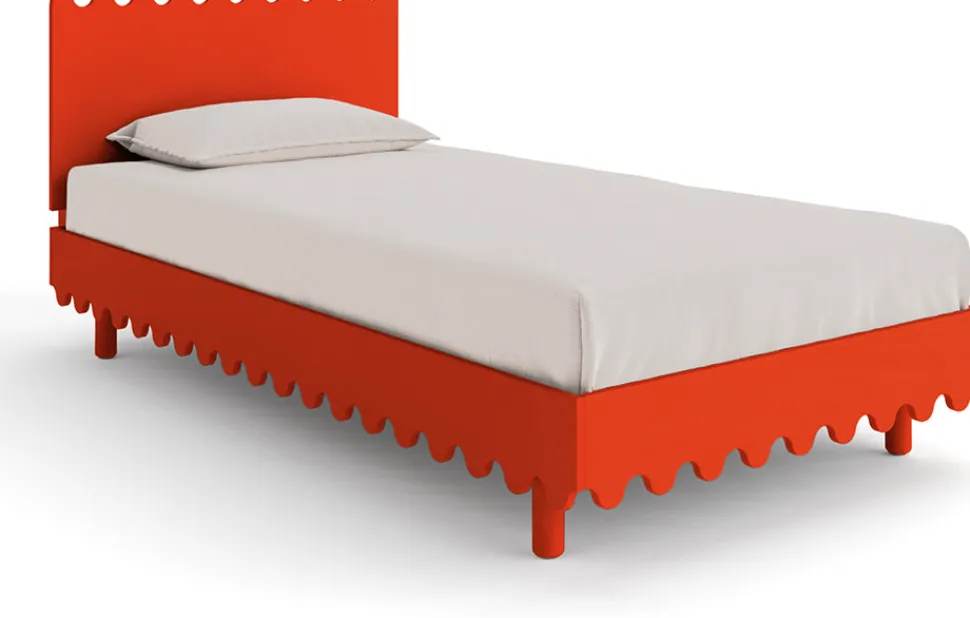 Oeuf Moss Twin Bed - Red - Tomato