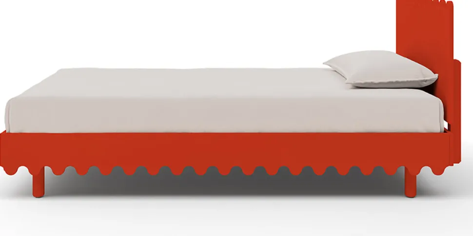 Oeuf Moss Twin Bed - Red - Tomato