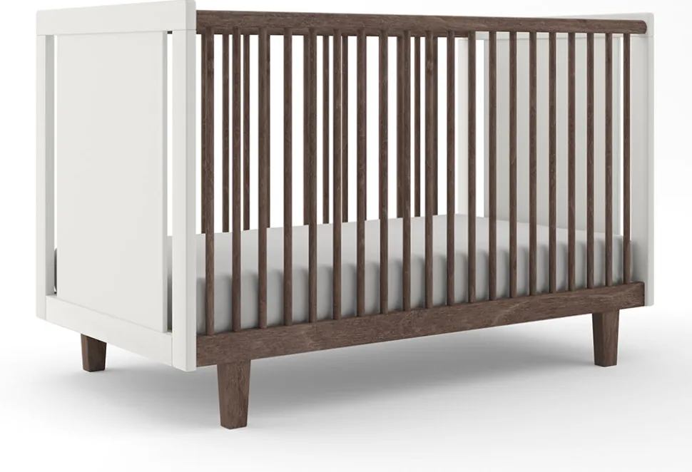 Oeuf Rhea Crib - White/Walnut