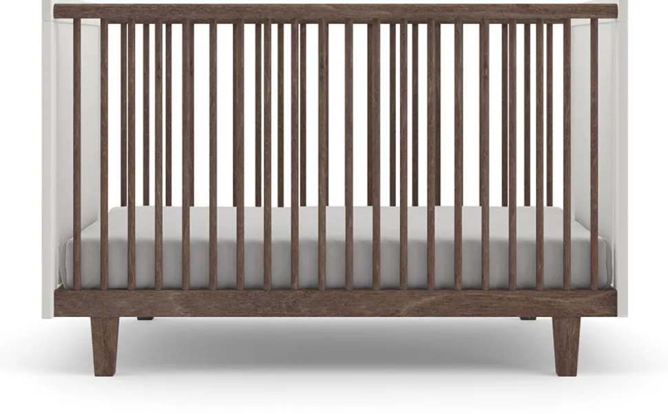 Oeuf Rhea Crib - White/Walnut