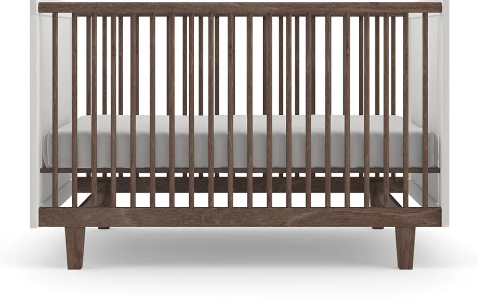Oeuf Rhea Crib - White/Walnut