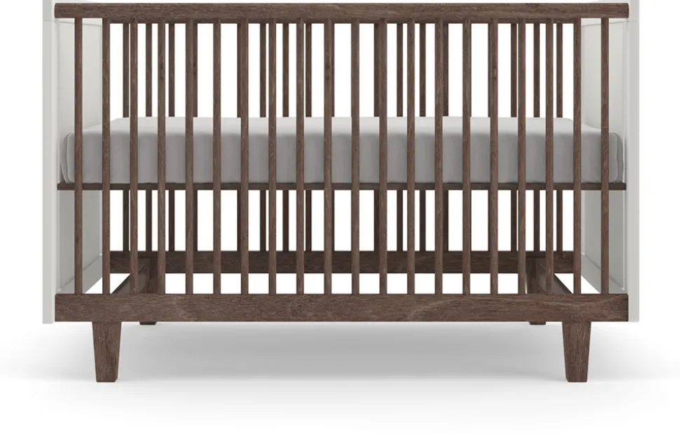 Oeuf Rhea Crib - White/Walnut