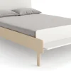 Oeuf River Full Bed - White/Birch