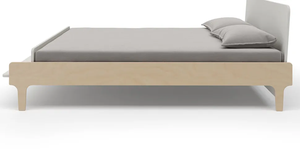 Oeuf River Full Bed - White/Birch