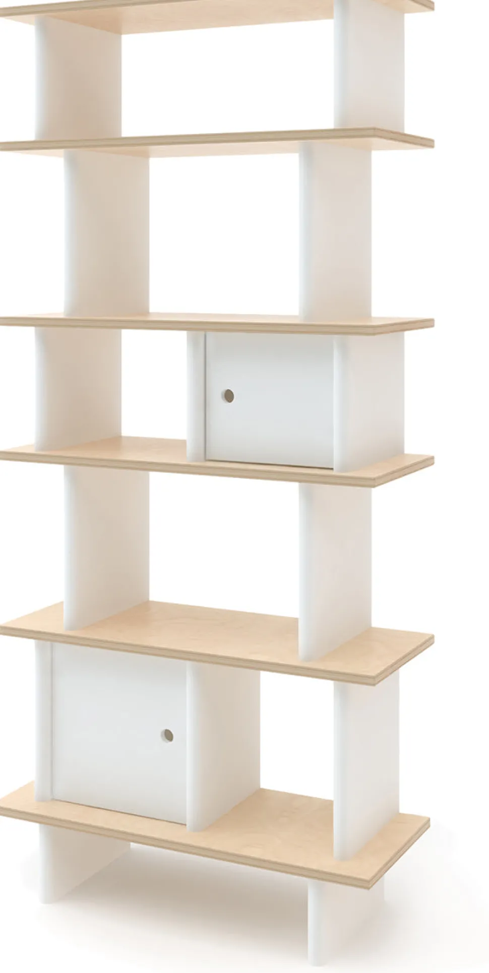 Oeuf Vertical Mini Library - White/Birch