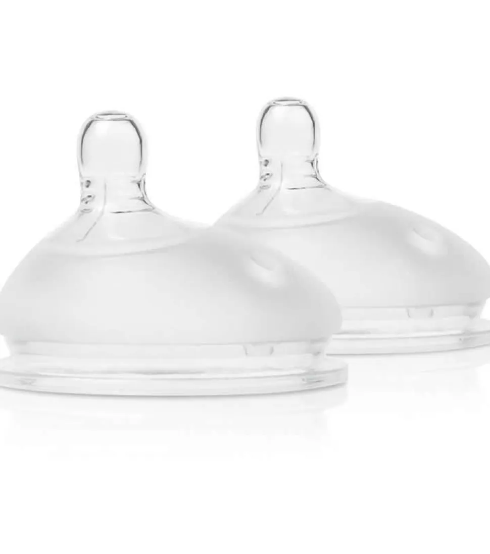 Olababy Gentle Bottle Fast Flow Nipples 6M+ - 2 Pack