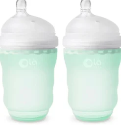 Olababy Gentle Bottle 8oz, 2 Pack - Mint